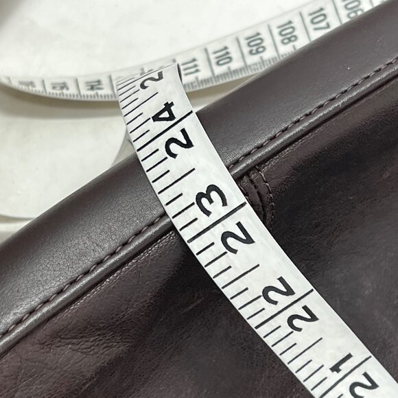 Y2K Rolfs Purse Bucket Bag Genuine Leather Brown Adjustable Strap Pockets - Picture 11 of 12